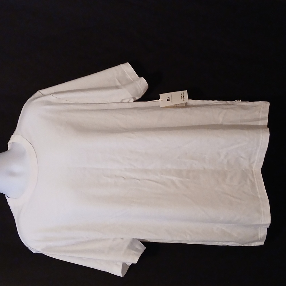 Men's White Short Sleeve Tee 100% Organic Cotton